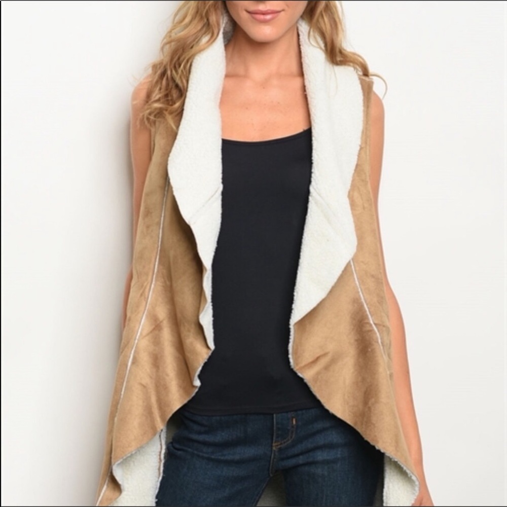 Suede & Sherpa Vest